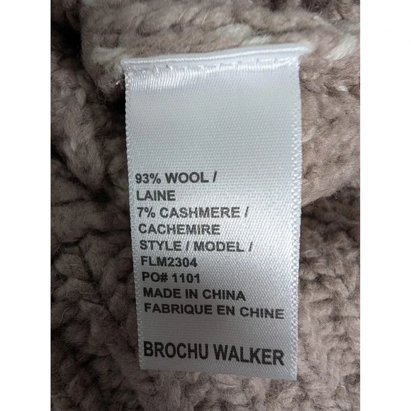 Brochu Walker Sweater Womens XS Wool Cashmere Blend V Neck Pullover Knit - Picture 7 of 12